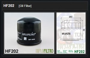 Oliefilter Honda en Kawasaki HF202