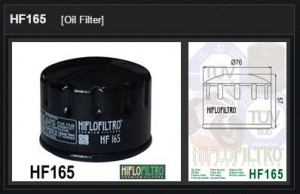 Oliefilter BMW HF165