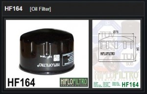 Oliefilter BMW HF164
