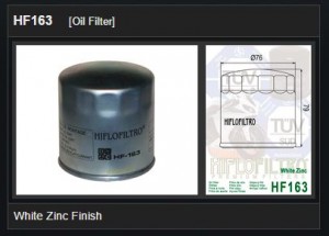 Oliefilter BMW HF163