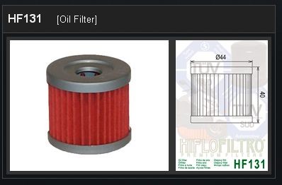 Oliefilter Suzuki / Hyosung HF131