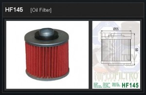 Oliefilter Yamaha HF145