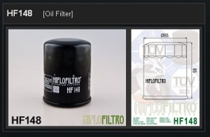 Oliefilter Yamaha / Kymco HF148