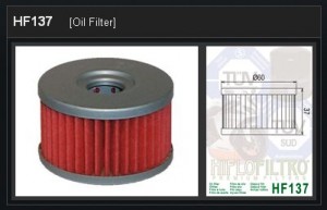 Oliefilter Suzuki HF137